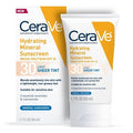 CeraVe Hydrating Mineral Tinted Face Sunscreen Lotion SPF 30 Light 1.7 fl oz - Imperfect Box
