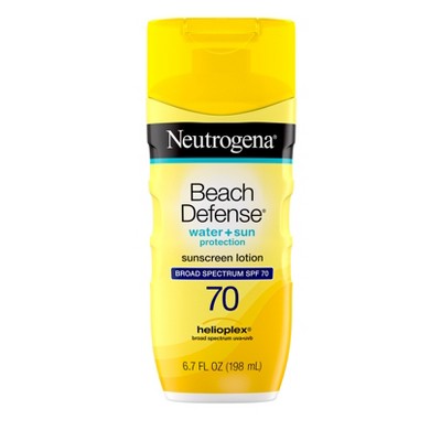 Neutrogena Beach Defense Sunscreen Lotion SPF 70 6.7 fl oz - New