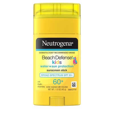 Neutrogena Beach Defense Water Resistant Kids Sunscreen Stick SPF50 1.5oz - Imperfect Container