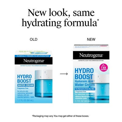 Neutrogena Hydro Boost Water Face Cream for Extra-Dry and Acne-Prone Skin  0.5 fl oz - Imperfect Box