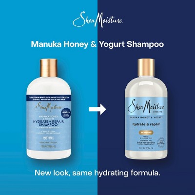 SheaMoisture Manuka Honey & Yogurt Hydrate & Repair Shampoo 13 fl oz - Imperfect Container