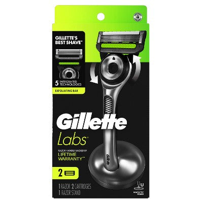 Gillette Labs Exfoliating Bar Razor + 2 Razor Blade Refills - Missing Box