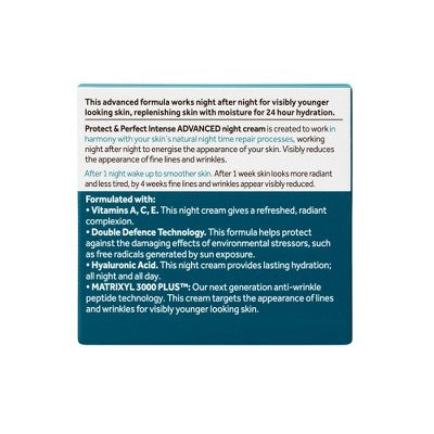 No7 Protect & Perfect Intense Advanced Moisturizing Night Cream 1.69 fl oz - Imperfect Box
