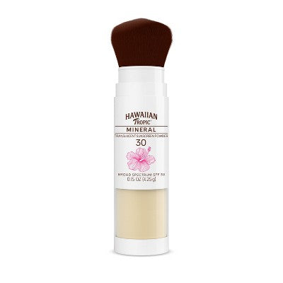 Hawaiian Tropic Mineral Skin Nourishing Sunscreen Powder Brush SPF 30 0.15oz - Missing Box