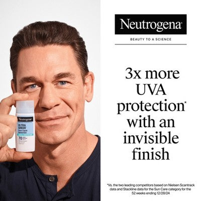 Neutrogena Ultra Sheer Mineral Face Liquid Sunscreen SPF 70 1.4 fl oz - Imperfect Box
