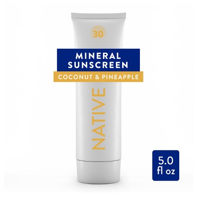 Native Mineral Sunscreen Coconut & Pineapple SPF 30 5 fl oz - Imperfect Container