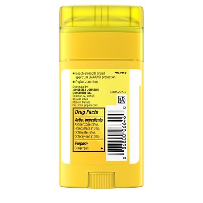 Neutrogena Beach Defense Water Resistant Kids Sunscreen Stick SPF50 1.5oz - Imperfect Container