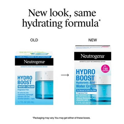 Neutrogena Hydro Boost Water Face Cream for Extra-Dry and Acne-Prone Skin 1.7 fl oz - Imperfect Box