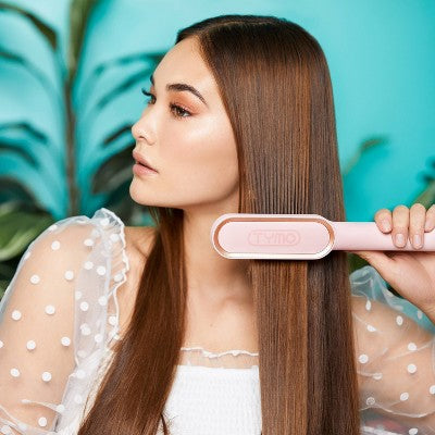 TYMO Ring Hair Straightening Comb Pink - Imperfect Box