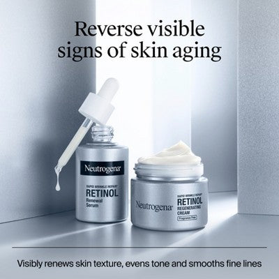 Neutrogena Rapid Wrinkle Repair Retinol Renewal Serum 1 fl oz - Imperfect Box