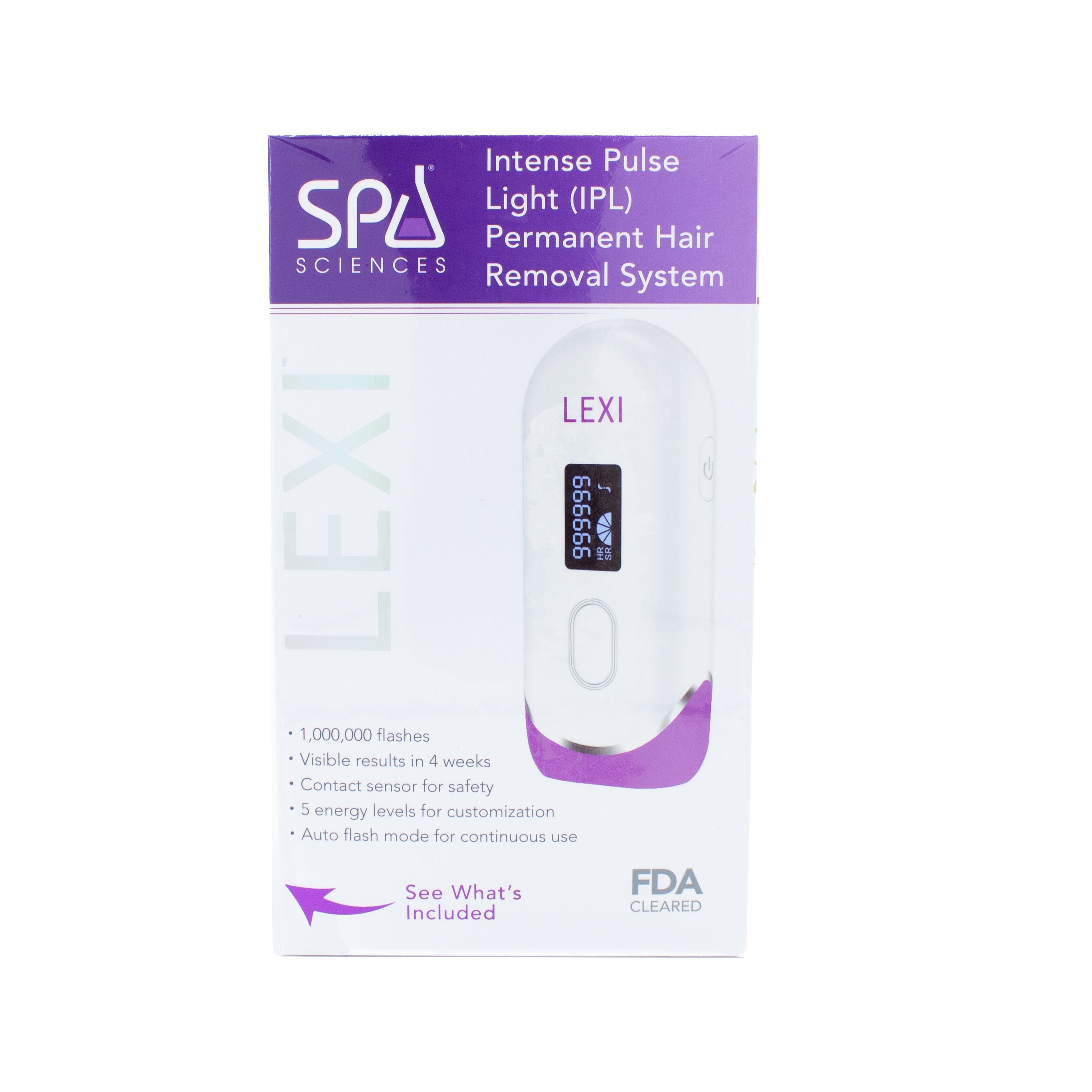 Spa Sciences LEXI IPL Permanent Hair Removal System - Imperfect Box